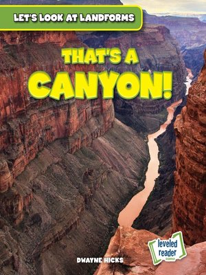 cover image of That's a Canyon!